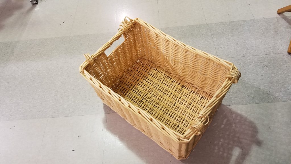 Wicker basket rectangle