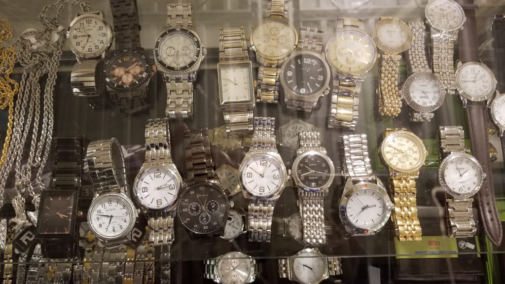 Selection of men's watches from Ohio Valley Goodwill