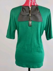 Green blouse from Goodwill