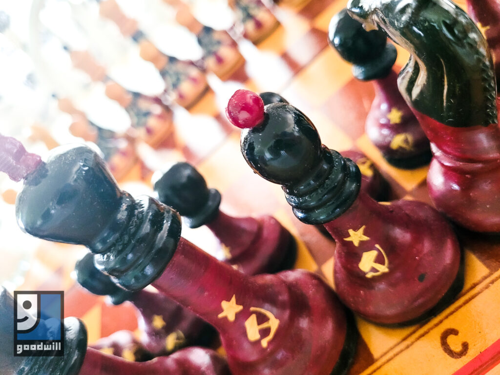 chess pieces from goodwill