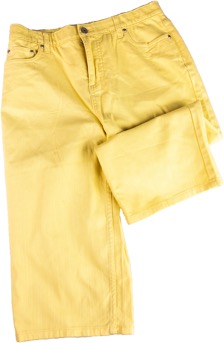Yellow jeans from Goodwill