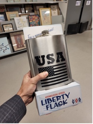 USA Liberty Flask from Goodwill