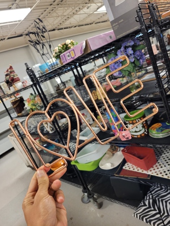 Love sign from Goodwill