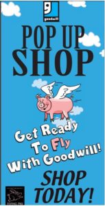 Pig Pop Up Shop Sign