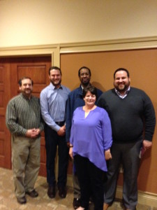 Goodwill Team Members Michael Goforth, Travis Smith, Michael Johnson, Matt Burnheimer and Lisa Schneider.