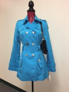 Blue Trenchcoat from Goodwill