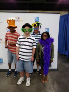 CARE West Visitors at Goodwill Selfie Booth