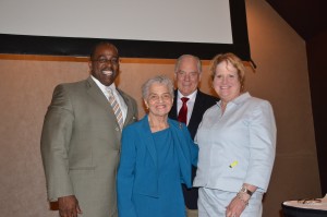 Spirit of America Award winners with Marian Spencer. 