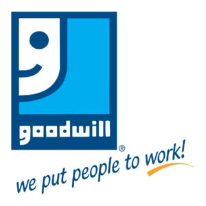 Goodwill logo with tagline: we put people to work