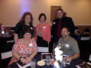 L to R: Lisa Schneider, Michael Goforth (front), Aimee Rittner, Lisa Guliano, BCBDD Supt and Rich Halter (rear). 