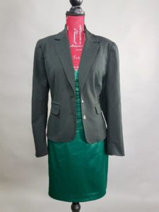 Green Dress with Blazer