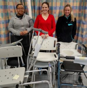 L to R: Ashley Sanks, Abby Bradburn and Melissa Ackman, Health Services Team