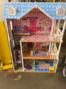 Tall child's doll house from Goodwill