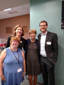 L to R: Diana Mairose, Alice Pavey, Supt, Sharon Hannon and Ryan Braun, HCDDS.