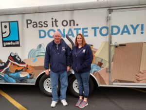 Jeff Steel and Heidi Punghorst at Metro Recycling Outreach event. 