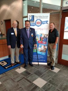 Goodwill CEO Joe Byrum with Commissioner Portune and Board Chair Charlie Wright