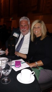 Joe Walter with wife Shelly at Pillar Awards.