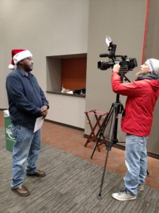 John Farley being interviewed by Local 12.