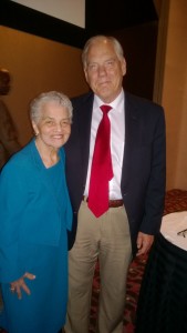 Marian Spencer with Joe Byrum, Goodwill CEO.