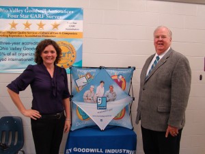 Leslie McCurley, GW with County Commissioner, Edwin Humphrey