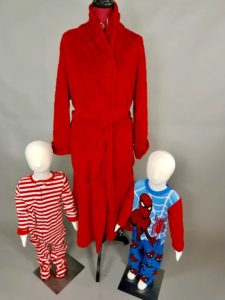 mannequin wearing red robe