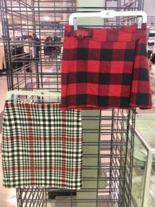 Red and Black Plaid Mini Skirts from Ohio Valley Goodwill