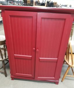 Red Armoire from Ohio Valley Goodwill