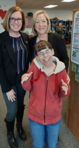 Representative Cindy Abrams with Lois Kramer and Kristine Agoston