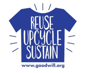 Graphic with Text: Reuse, Upcycle, Sustain