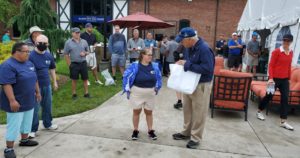 Stephanie and Mr. Byrum at Golf Outing