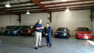 Joe Walter and Storm Bennett at Auto Auction