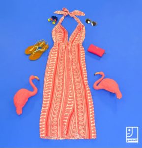 Orange Sundress from Goodwill