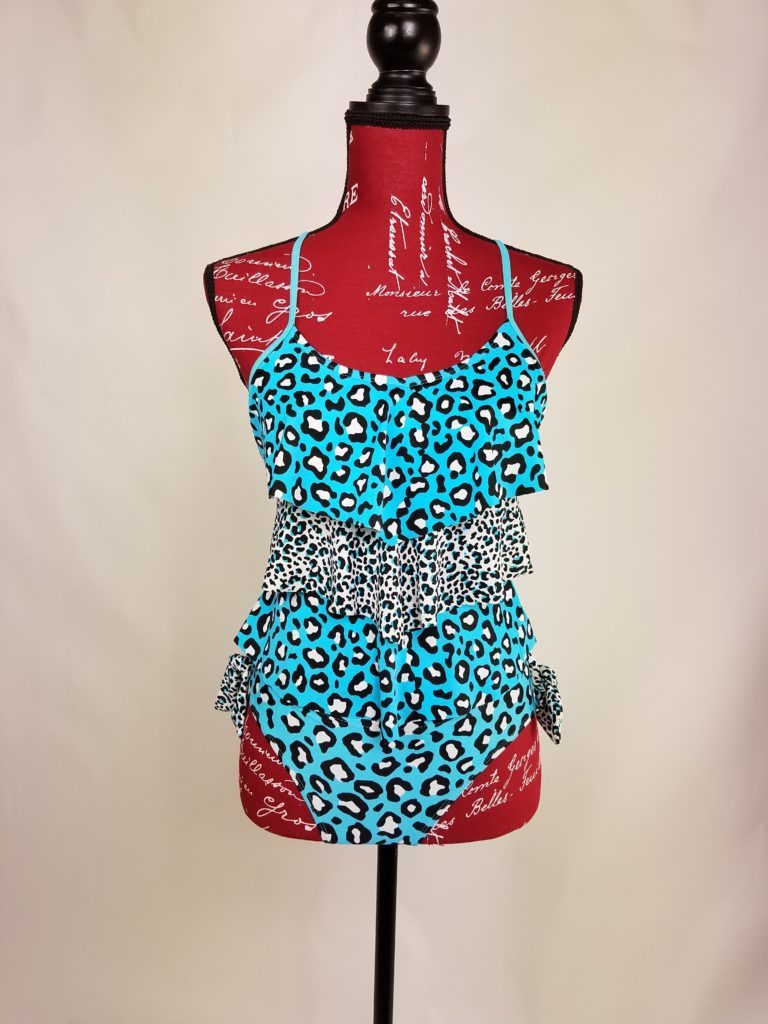 Blue Cheetah One-piece swimsuit from Ohio Valley Goodwill
