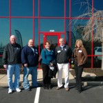 L to R: Jeff Steele, Eric Scott, Vanessa Cornett, Jeff Eastham and Ann Walters at eWaste Grand Opening.