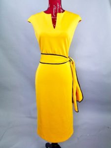 Yellow short sleeved dress from Ohio Valley Goodwill