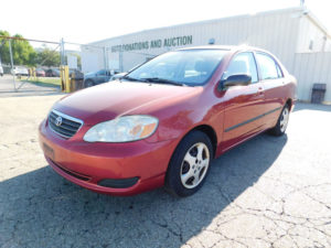 red car donated to goodwill